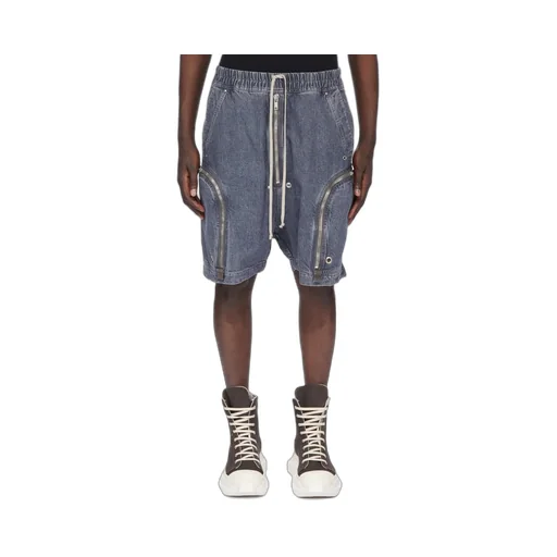 Drkshdw Concordians Bauhaus Shorts In Washed Grey 13Oz Stone Washed Grey Denim