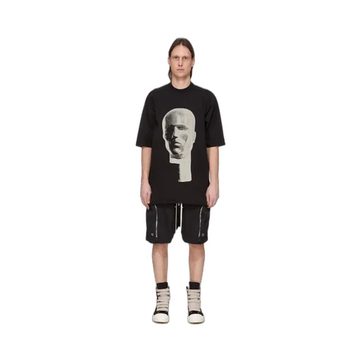 Drkshdw Concordians Bauhaus Shorts In Black Cotton Twill