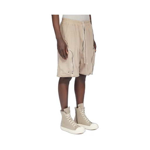 Drkshdw Concordians Bauhaus Shorts In Dirty Pearl Compact Heavy Jersey