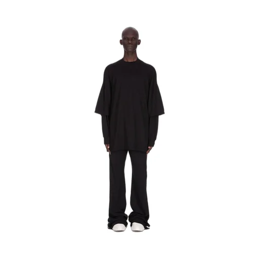 Drkshdw Concordians Pusher Pants In Black Double Brushed Jersey