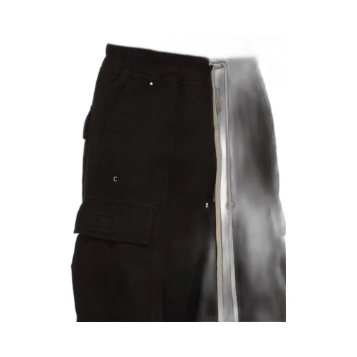 Drkshdw Concordians Double Cargo Jumbo Belas In Black Light Flannel