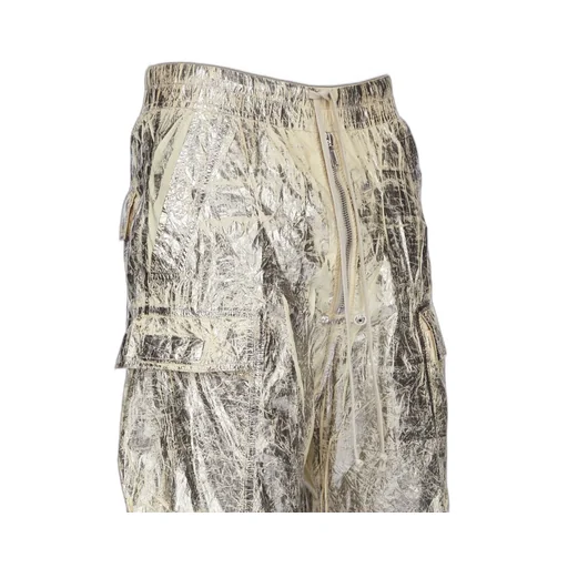 Drkshdw Concordians Double Cargo Jumbo Belas In Palladium Foil Light Nylon