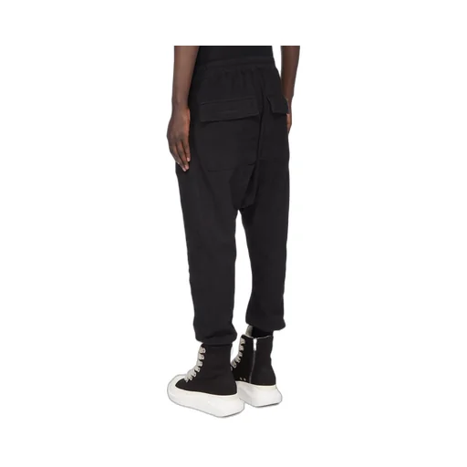 Drkshdw Concordians Prisoner Drawstring In Black Double Brushed Jersey