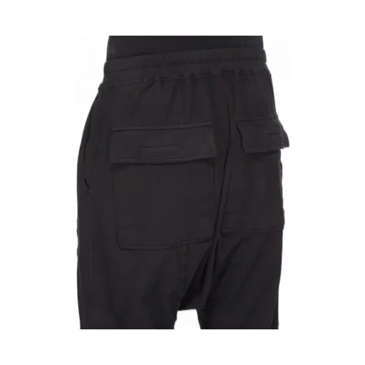 Drkshdw Concordians Prisoner Drawstring In Black Double Brushed Jersey