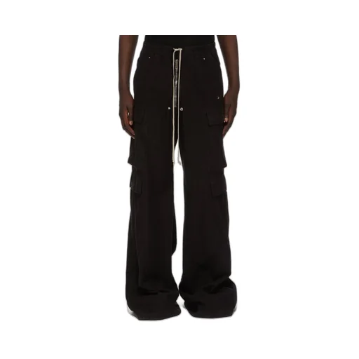 Drkshdw Concordians Double Cargo Jumbo Belas In Black Light Flannel