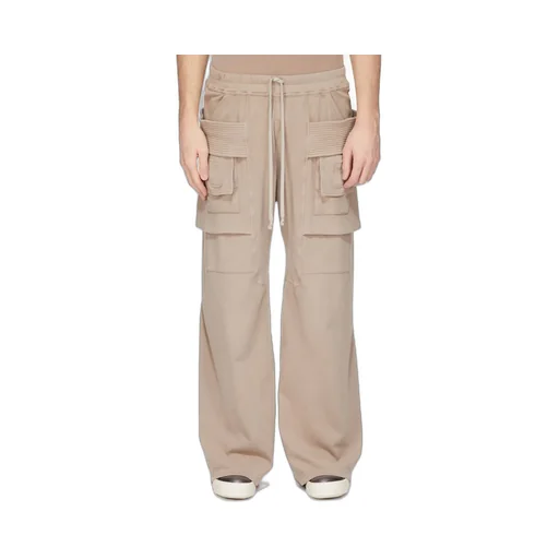 Drkshdw Concordians Wide Creatch Cargo Drawstring In Dirty Pearl Double Brushed Jersey