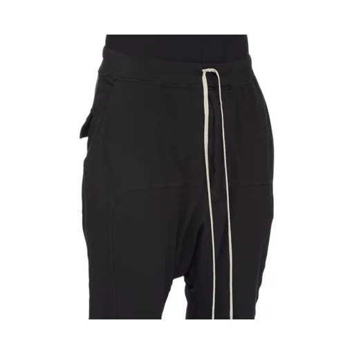 Drkshdw Concordians Prisoner Drawstring In Black Double Brushed Jersey