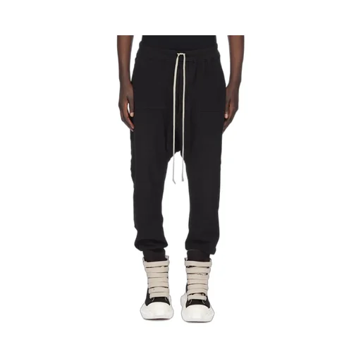 Drkshdw Concordians Prisoner Drawstring In Black Double Brushed Jersey