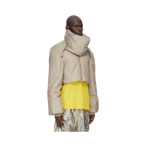 Drkshdw Concordians Convertible Jkt Cropped In Dirty Pearl Recycled Nylon