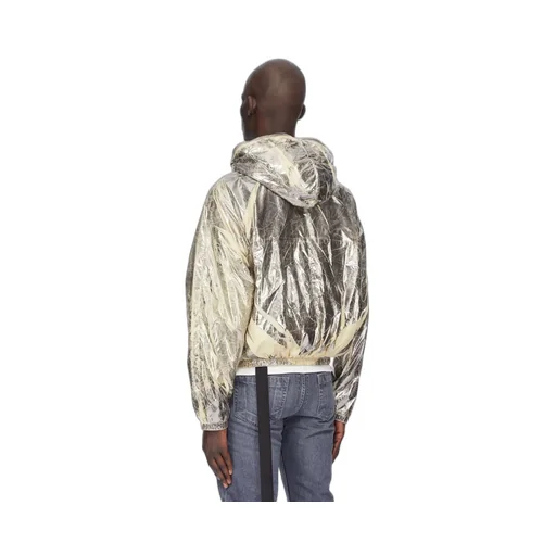 Drkshdw Concordians Sealed Windbreaker In Palladium Foil Light Nylon