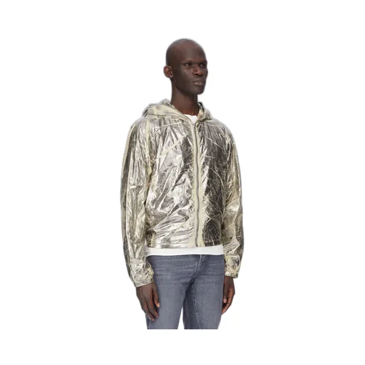 Drkshdw Concordians Sealed Windbreaker In Palladium Foil Light Nylon