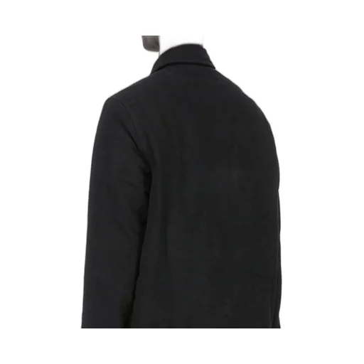 Drkshdw Concordians Concealed Zipfront Jkt In Black Brushed Cotton