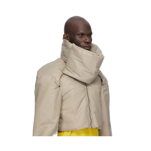 Drkshdw Concordians Convertible Jkt Cropped In Dirty Pearl Recycled Nylon