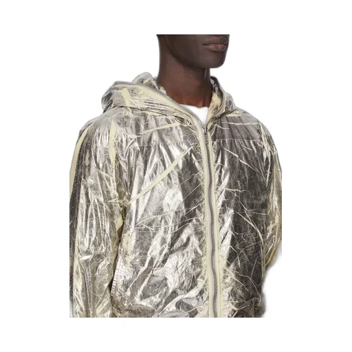 Drkshdw Concordians Sealed Windbreaker In Palladium Foil Light Nylon