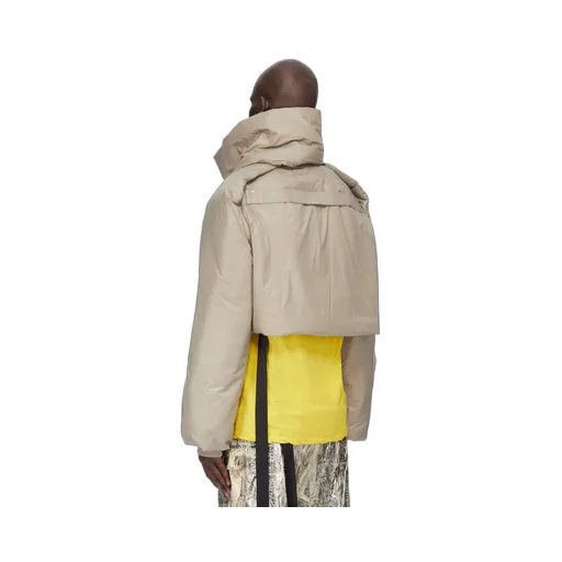Drkshdw Concordians Convertible Jkt Cropped In Dirty Pearl Recycled Nylon