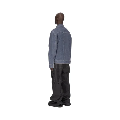 Drkshdw Concordians Lido Worker In 13Oz Stone Washed Grey Denim