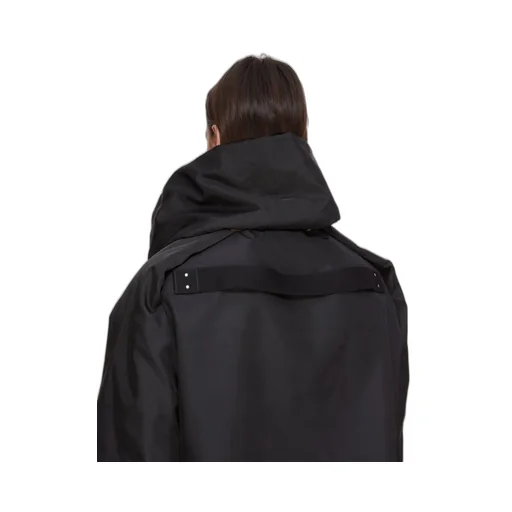Drkshdw Concordians Convertible Jkt Cropped In Black Nylon Canvas
