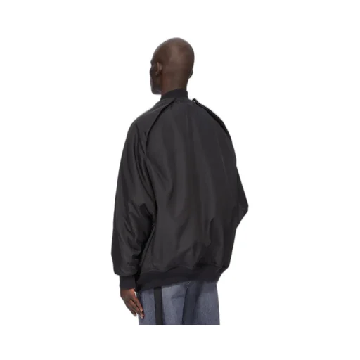 Drkshdw Concordians Convertible Jumbo Peter Flight In Black Nylon Canvas.