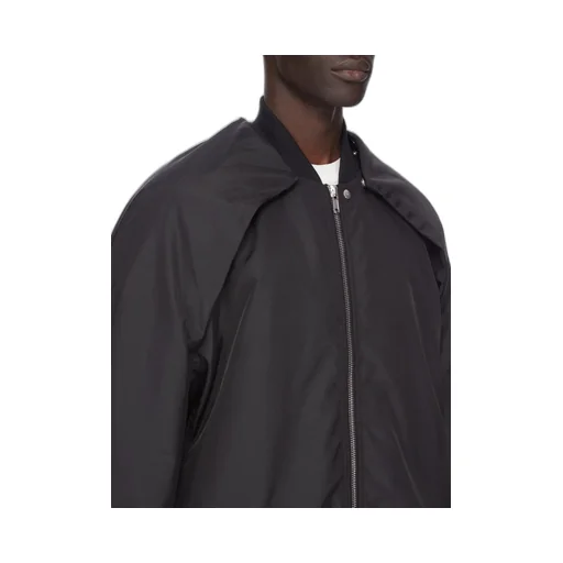 Drkshdw Concordians Convertible Jumbo Peter Flight In Black Nylon Canvas.