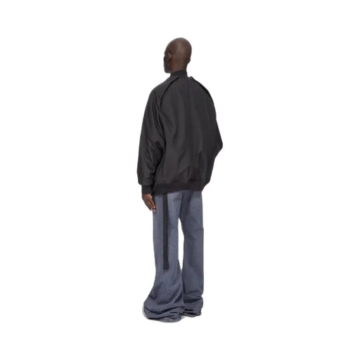 Drkshdw Concordians Convertible Jumbo Peter Flight In Black Nylon Canvas.