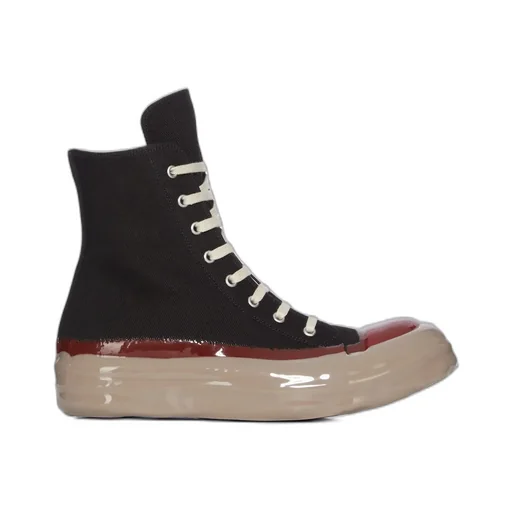 Drkshdw Concordians Sneaks In Black/Red/Drk Beige 13Oz Overdyed Denim