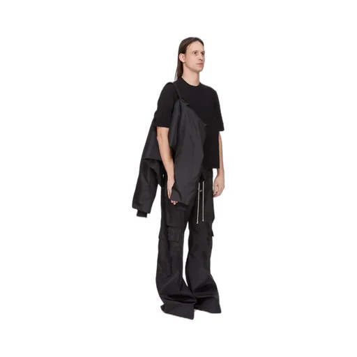 Drkshdw Concordians Convertible Jkt Cropped In Black Nylon Canvas