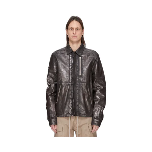 Drkshdw Concordians Concealed Zipfront Jkt 13Oz Bronze Megacrust Denim