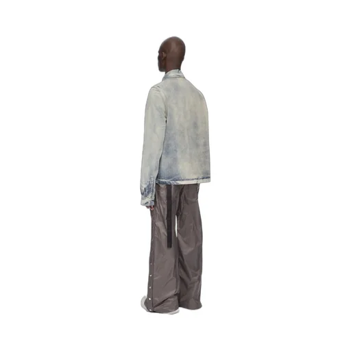 Drkshdw Concordians Concealed Zipfront Jkt In 13Oz Mineral Pearl Denim