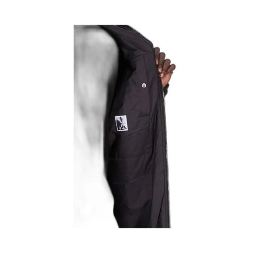 Drkshdw Concordians Sealed Windbreaker Coat In Black Recycled Nylon.
