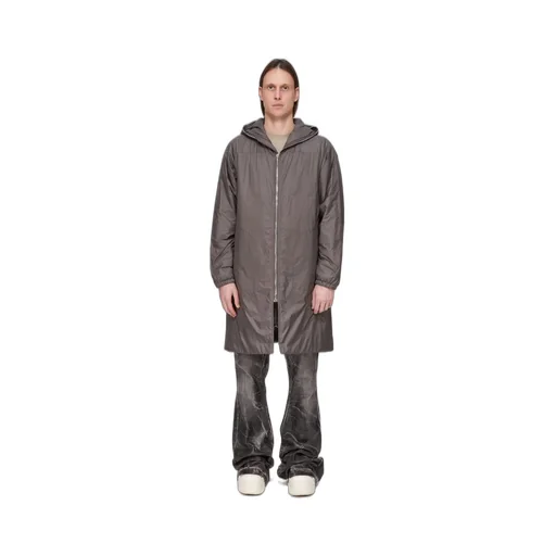 Drkshdw Concordians Sealed Windbreaker Coat In Bronze Recycled Nylon.