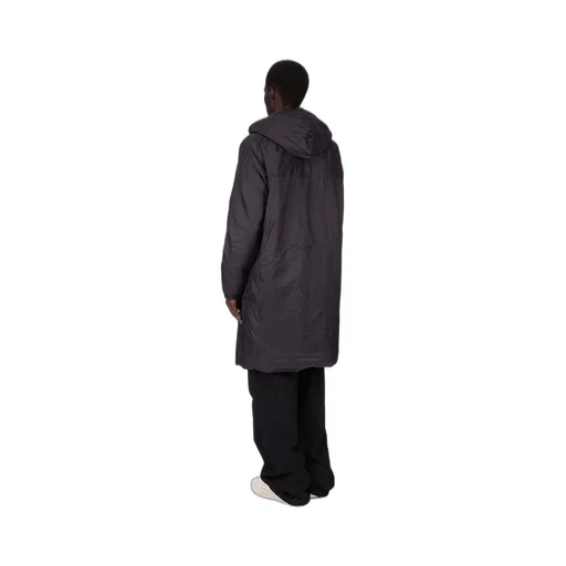 Drkshdw Concordians Sealed Windbreaker Coat In Black Recycled Nylon.
