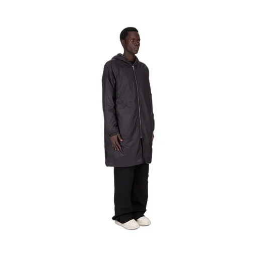 Drkshdw Concordians Sealed Windbreaker Coat In Black Recycled Nylon.