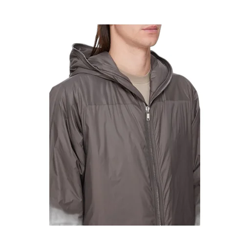 Drkshdw Concordians Sealed Windbreaker Coat In Bronze Recycled Nylon.