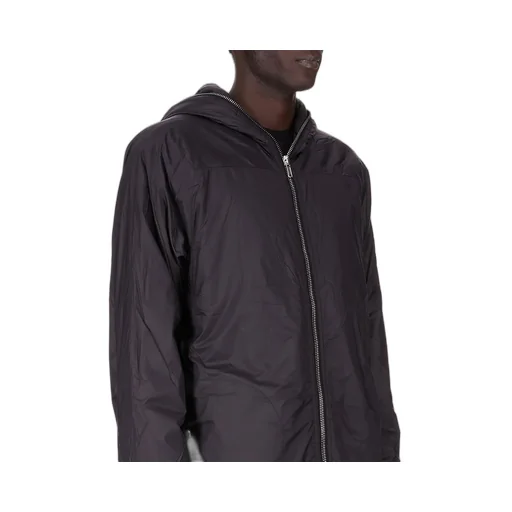Drkshdw Concordians Sealed Windbreaker Coat In Black Recycled Nylon.