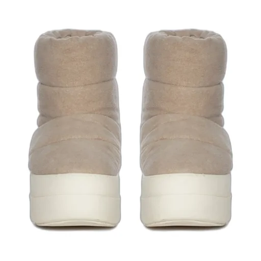 Drkshdw Concordians Mega Bumper Low Lunar In Dirty Pearl/Milk Brushed Cotton