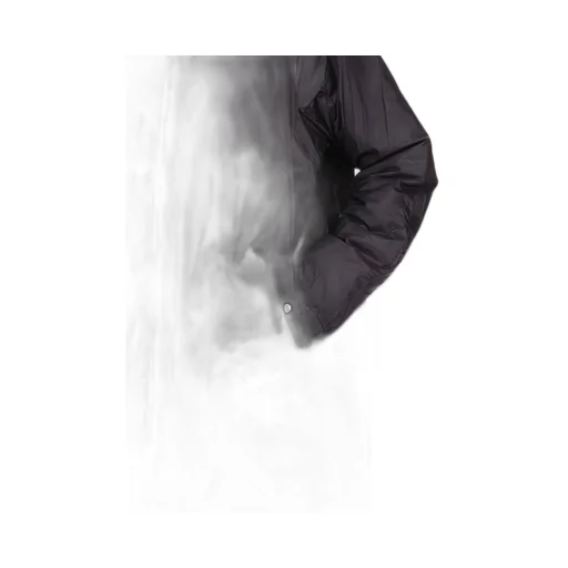 Drkshdw Concordians Sealed Windbreaker Coat In Black Recycled Nylon.