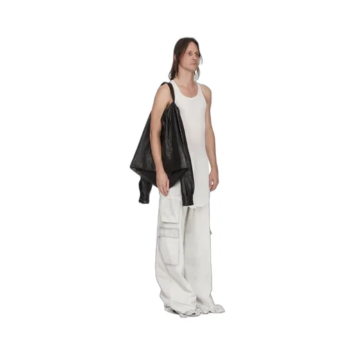 Rick Owens Temple Tour Alice Shirt In Black Tumbled Lamb