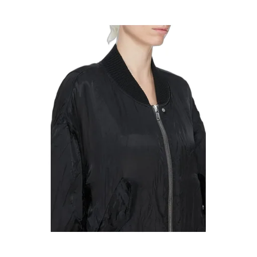 Rick Owens Temple Secchia Flight In Black Cupro Satin