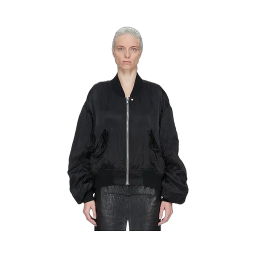 Rick Owens Temple Secchia Flight In Black Cupro Satin
