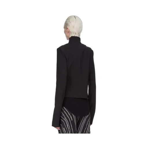 Rick Owens Concordians Gary Jkt In Black Stretch Wool