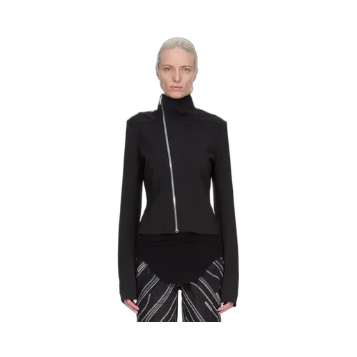 Rick Owens Concordians Gary Jkt In Black Stretch Wool