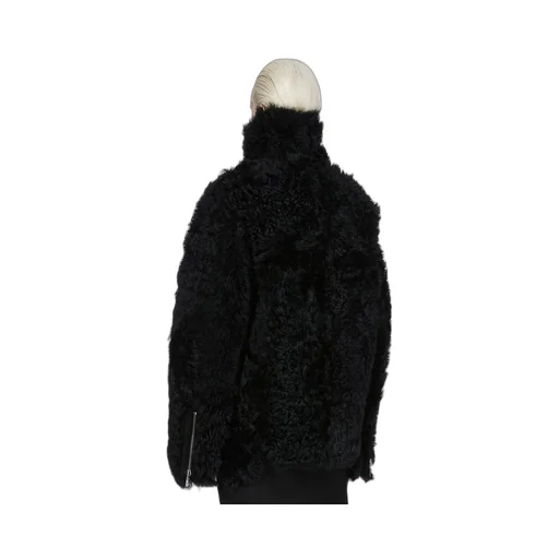 Rick Owens Concordians Exploder Jkt In Black Toscana Shearling