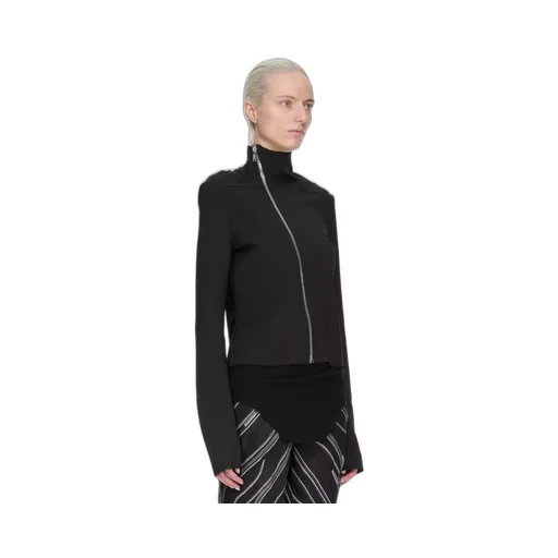 Rick Owens Concordians Gary Jkt In Black Stretch Wool