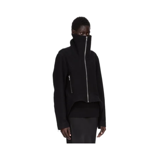 Rick Owens Concordians Exploder Jkt In Black Boiled Wool