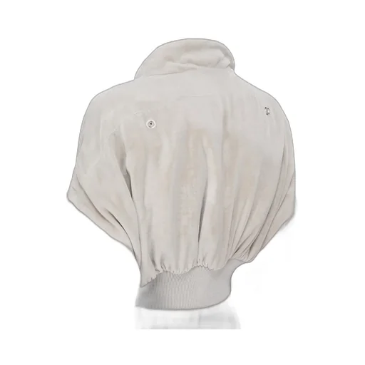 Rick Owens Concordians Hollywood Cropped Flight In Pearl Velvet