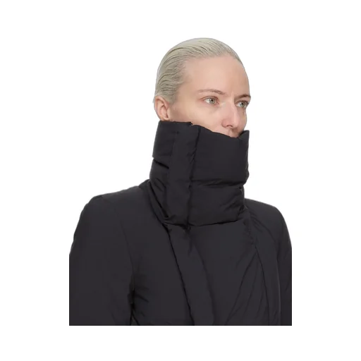 Rick Owens Concordians Naska Duvet In Black Matte Nylon