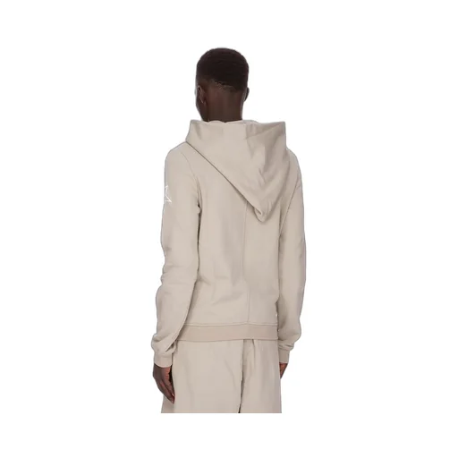 Champion X Rick Owens Mountain Hoodie In Pearl Compact Felpa Jersey