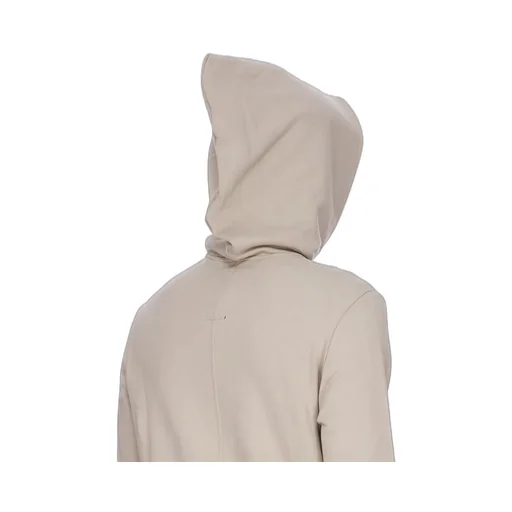 Champion X Rick Owens Mountain Hoodie In Pearl Compact Felpa Jersey