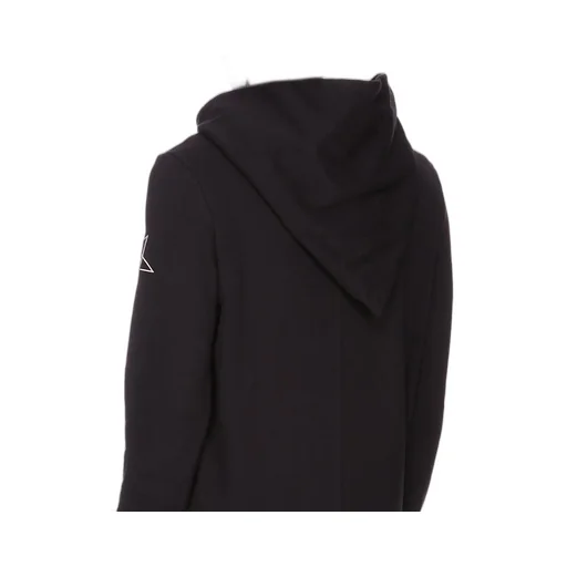 Champion X Rick Owens Mountain Hoodie In Black Compact Felpa Jersey