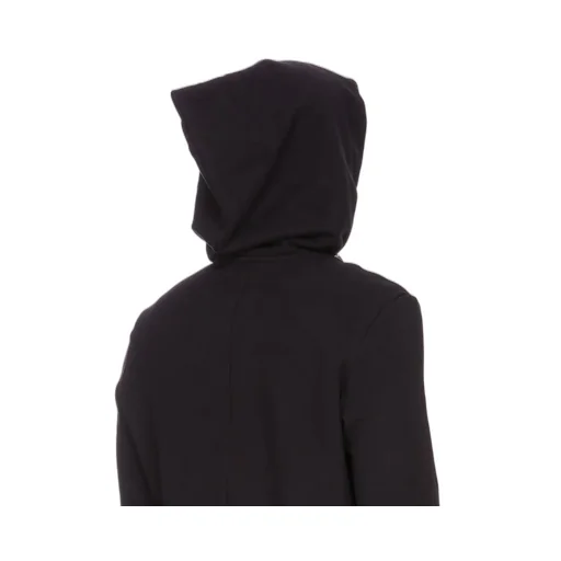 Champion X Rick Owens Mountain Hoodie In Black Compact Felpa Jersey